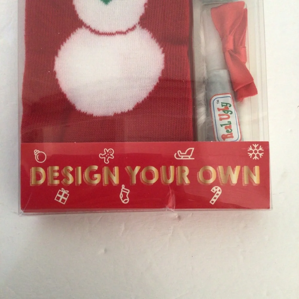 SOXLAND REAL UGLY DESIGN YOUR OWN CHRISTMAS SOCKS NWT